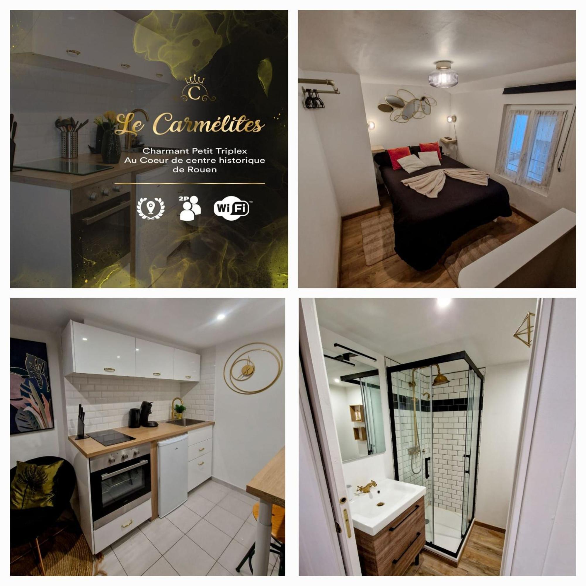 Le Petit Triplex Des Carmelites -Coeur Historique Lägenhet Rouen Exteriör bild